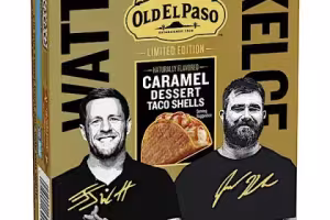 Old El Paso™ Scores Big with New Caramel Dessert Taco Shells, Featuring Football Legends J.J. Watt and Jason Kelce