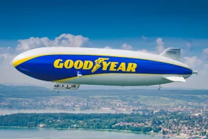 Goodyear Blimp Delights Le Mans Fans During 100th Anniversary Tour