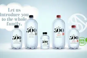 SUSTAINABLE NATURAL MINERAL WATER 100% RECYCLED PET