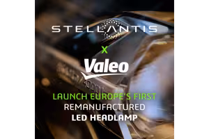 Stellantis and Valeo Drive Sustainability Forward with Europe’s First Remanufactured LED Headlamp and Display Screen
