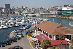 Screens display power generated from each piece of equipment, allowing people to compete against each other for kilowatt hours produced Tim Mayer