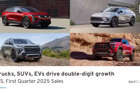 GM Drives into 2025 with 17% Q1 Sales Surge, Powered by Trucks, SUVs, and EVs