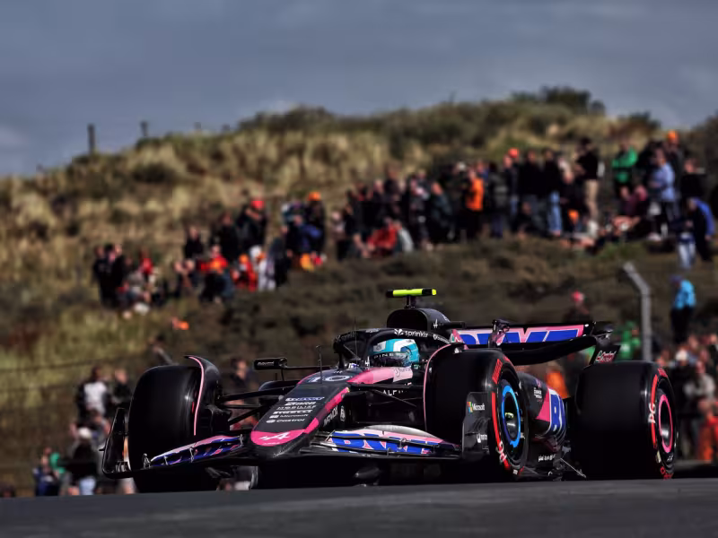 Alpine Faces Challenges on Day 1 of the Dutch Grand Prix