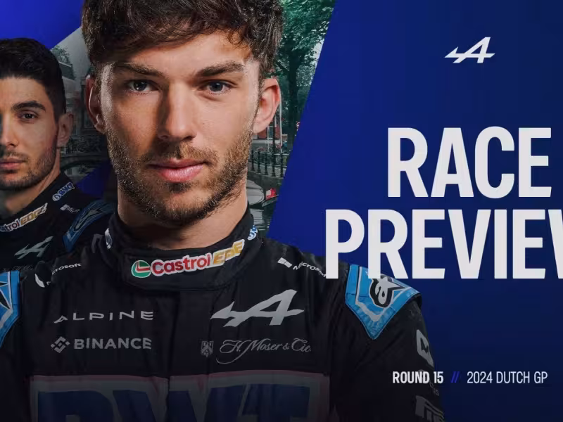 BWT Alpine F1 Team Primed for the Dutch Grand Prix: Ocon and Gasly Return Recharged