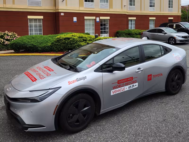 Toyota Prius Sets GUINNESS WORLD RECORD™ for Highest MPG for a Coast-to-Coast Drive