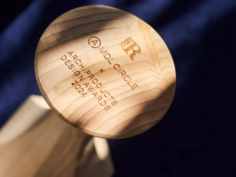 ADA 2024 Sustainability Award: Celebrating Eco-Conscious Design with a Unique Wooden Trophy