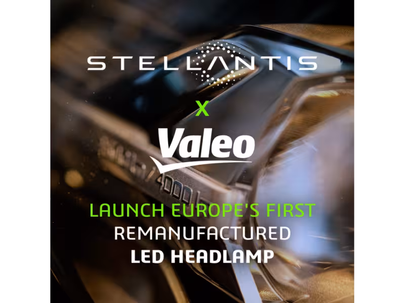 Stellantis and Valeo Drive Sustainability Forward with Europe’s First Remanufactured LED Headlamp and Display Screen
