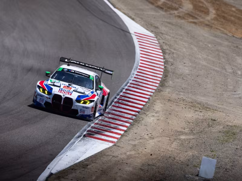 BMW M Hybrid V8 Thrills at Laguna Seca with Pole and Podium Performance