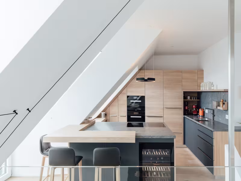 Luxury Living Above the City: Inside a Stunning Penthouse Kitchen in Vienna Luxury Living Above the City: Inside a Stunning Penthouse Kitchen in Vienna