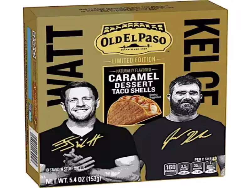 Old El Paso™ Scores Big with New Caramel Dessert Taco Shells, Featuring Football Legends J.J. Watt and Jason Kelce