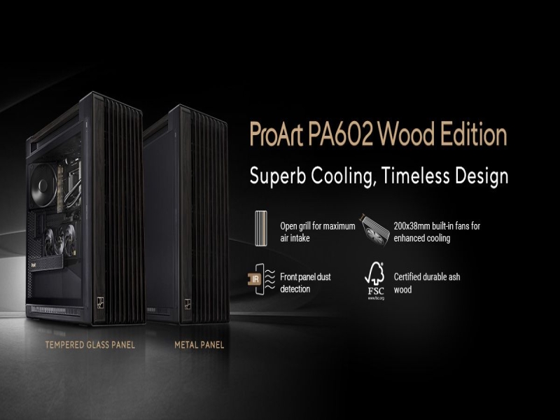 ASUS Introduces ProArt PA602 Wood Edition Chassis: A Sustainable and Stylish Choice for Creative Professionals