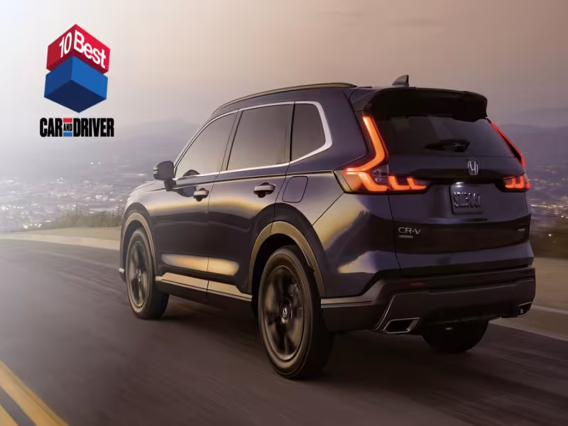 Honda Dominates Car and Driver 10Best Awards, Securing Wins for Civic, Accord, and CR-V