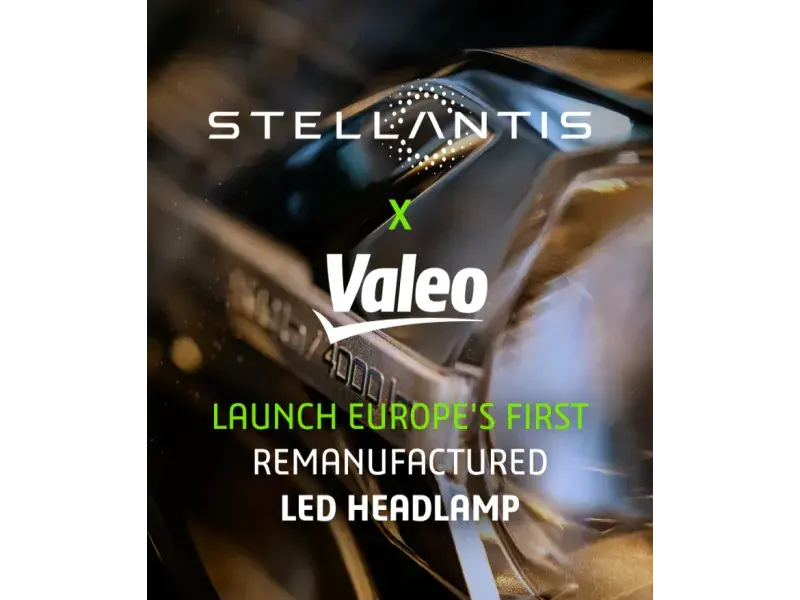 Stellantis and Valeo Drive Sustainability Forward with Europe’s First Remanufactured LED Headlamp and Display Screen
