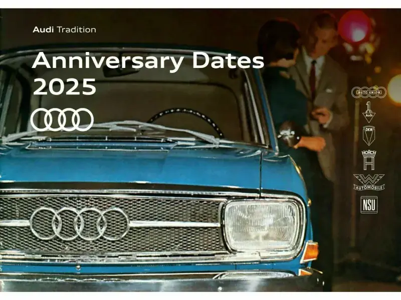 Audi Tradition to Commemorate Numerous Anniversaries in 2025