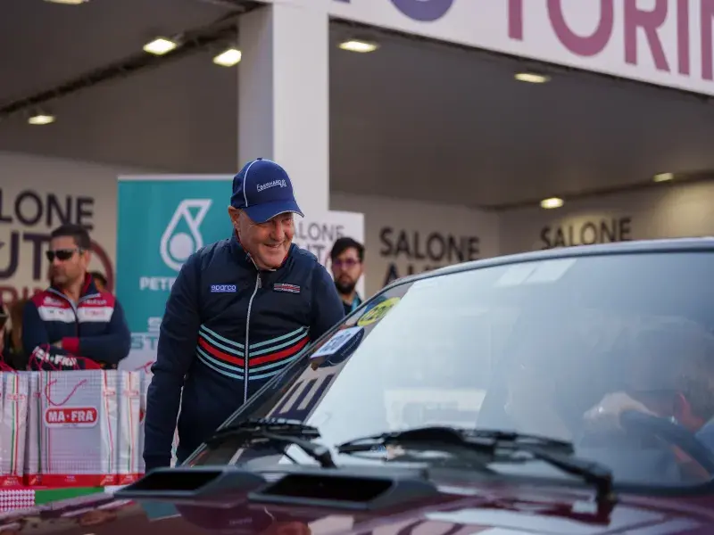 130 Lancia Deltas in Turin with Miki Biasion