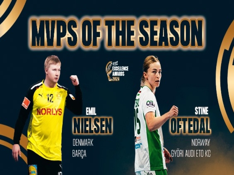 Oftedal Dahmke and Nielsen Crowned MVPs at EHF Excellence Awards 2024