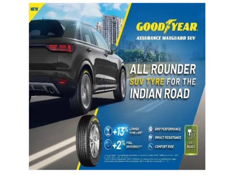 Goodyear Rolls Out Assurance MaxGuard SUV Tire in India, Promising Safer and Smoother Drives