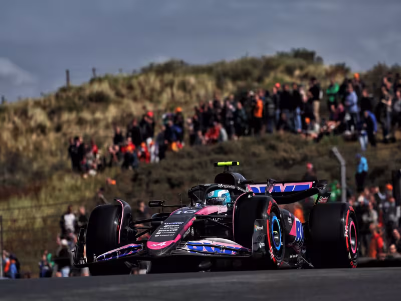 Alpine Faces Challenges on Day 1 of the Dutch Grand Prix