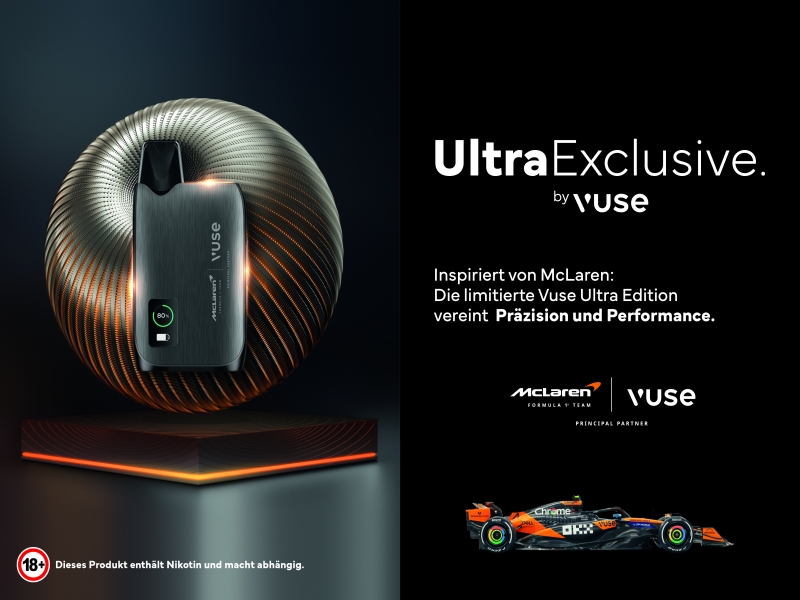Vuse Ultra x McLaren F1 Team Limited Edition: F1 Design Meets High-Tech Vaping