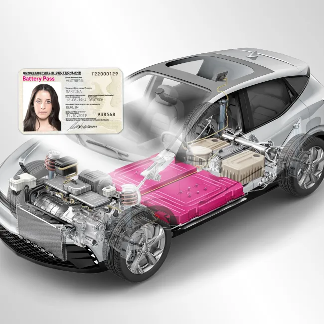 Deutsche Telekom Premieres Digital Battery Passport at IZB Wolfsburg