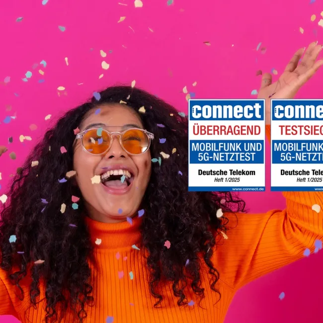 Telekom Reigns Supreme: Wins connect Mobile Network Test with "Outstanding" Rating