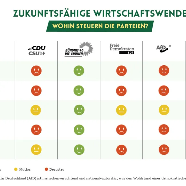 Economists for Future Releases Evaluation of German Parties' Economic Policies