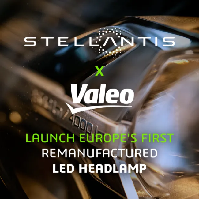 Stellantis and Valeo Launch Europe’s First Remanufactured LED Headlamp and Display Screen, Driving Forward Sustainable Mobility