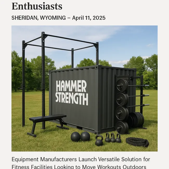 Hammer Strength and BeaverFit Launch Revolutionary Outdoor Training Solution for Fitness Enthusiasts