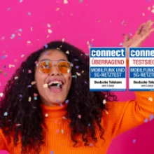 Telekom Reigns Supreme: Wins connect Mobile Network Test with "Outstanding" Rating