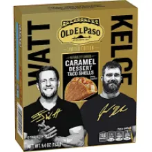 Old El Paso™ Scores Big with New Caramel Dessert Taco Shells, Featuring Football Legends J.J. Watt and Jason Kelce