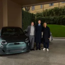 FIAT and Giorgio Armani Celebrate Sustainable Style with Exclusive 500e Delivery at Milan Fashion Week 2025