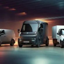 Renault presents a new era in electric LCVs, with Estafette, Goelette and Trafic.