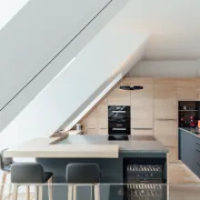 Luxury Living Above the City: Inside a Stunning Penthouse Kitchen in Vienna